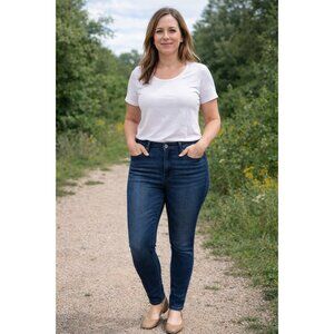 Universal Thread High-Rise Skinny Women's size 14/32 Long Dark Denim